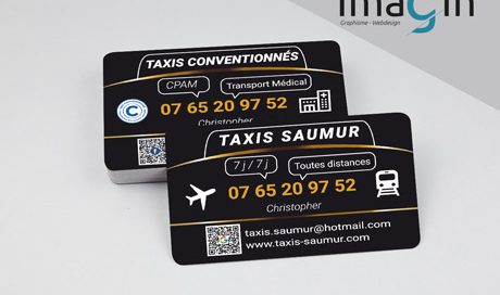 cartes de visite taxis saumur