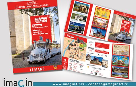 plaquettes dépliants Le Mans
